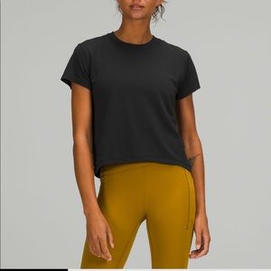 Train to be short sleeve top! Size 8 black